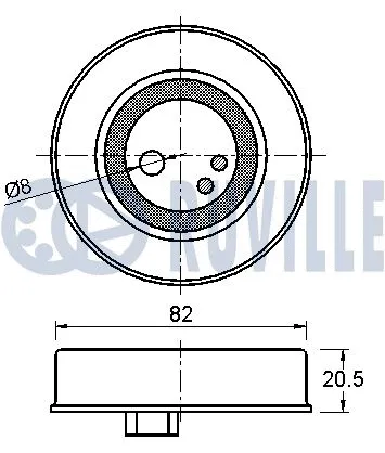 Deflection/Guide Pulley, timing belt