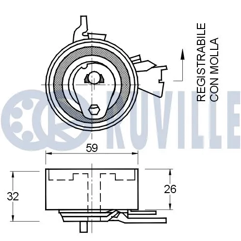 Tensioner Pulley, timing belt