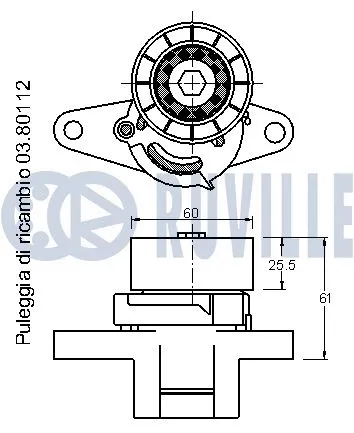Belt Tensioner, V-ribbed belt