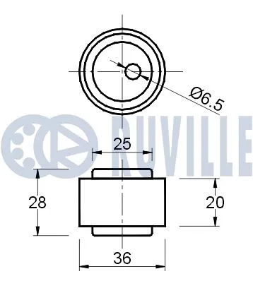 Deflection/Guide Pulley, timing belt