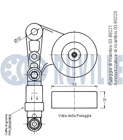 Belt Tensioner, V-ribbed belt