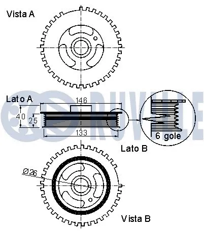Belt Pulley, crankshaft