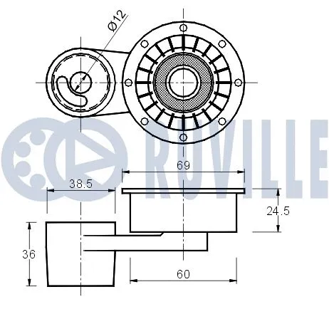 Tensioner Pulley, timing belt