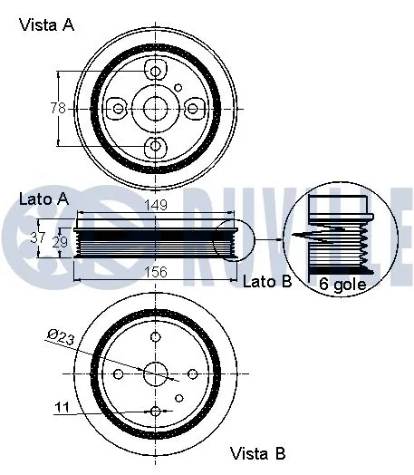 Belt Pulley, crankshaft