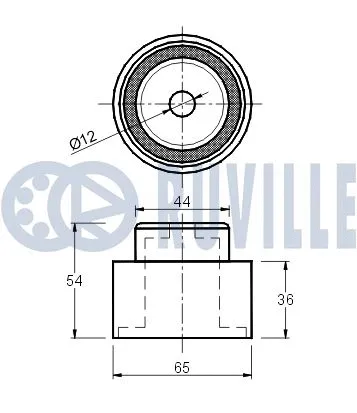 Deflection/Guide Pulley, timing belt
