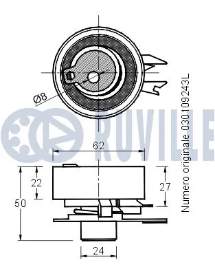 Tensioner Pulley, timing belt