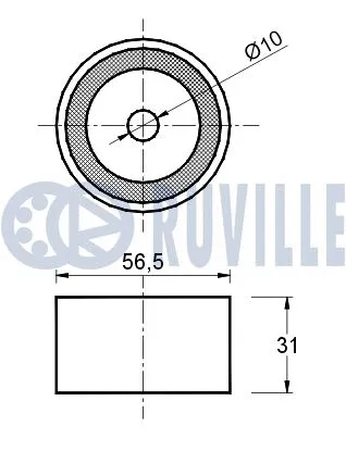 Deflection/Guide Pulley, timing belt