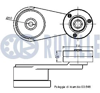 Belt Tensioner, V-ribbed belt