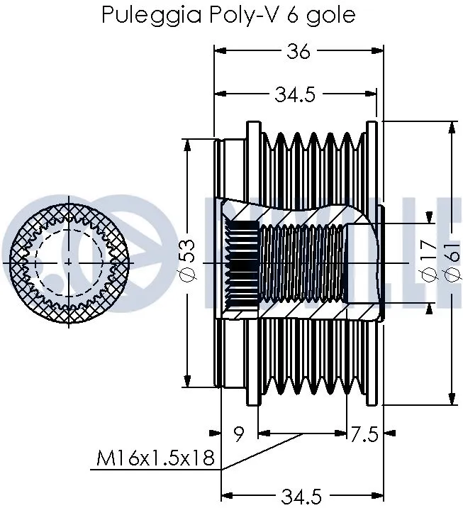 Alternator Freewheel Clutch