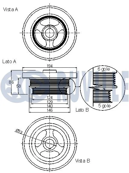 Belt Pulley, crankshaft