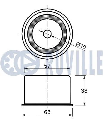 Deflection/Guide Pulley, timing belt