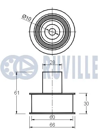 Deflection/Guide Pulley, timing belt