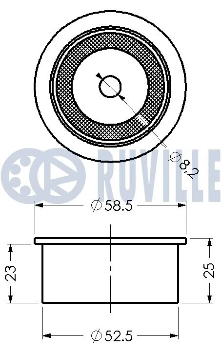 Deflection/Guide Pulley, timing belt