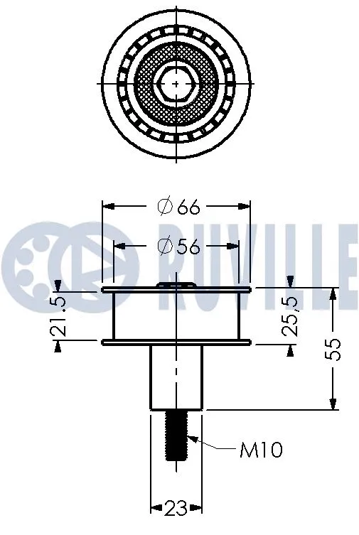 Deflection/Guide Pulley, timing belt