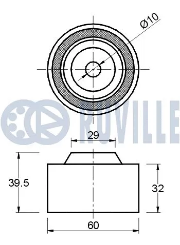 Deflection/Guide Pulley, timing belt