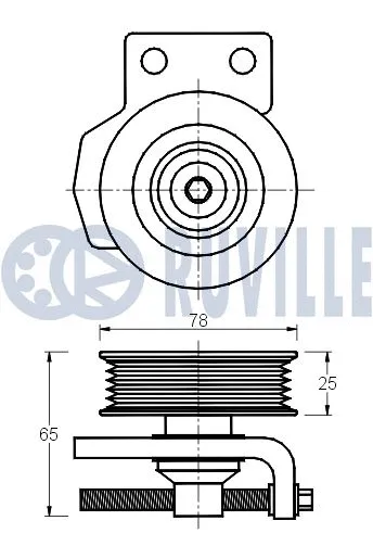Belt Tensioner, V-ribbed belt