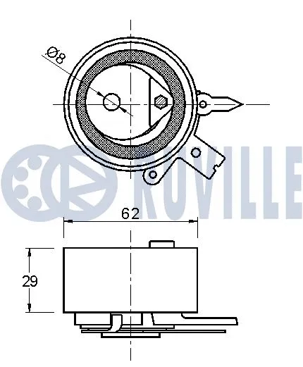 Tensioner Pulley, timing belt