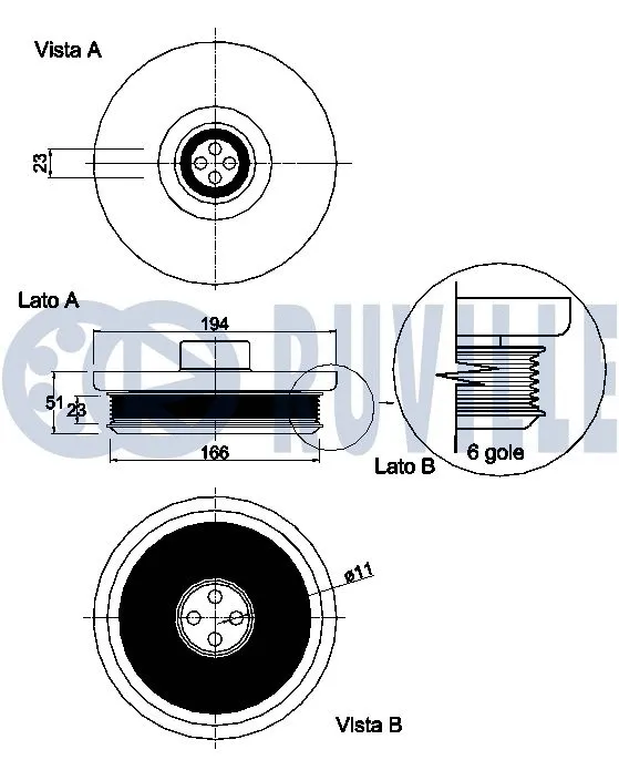 Belt Pulley, crankshaft