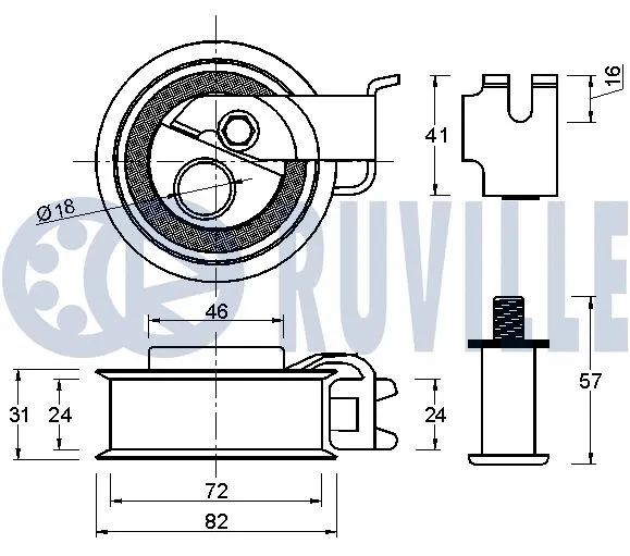 Tensioner Pulley, timing belt
