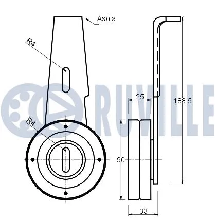 Belt Tensioner, V-ribbed belt