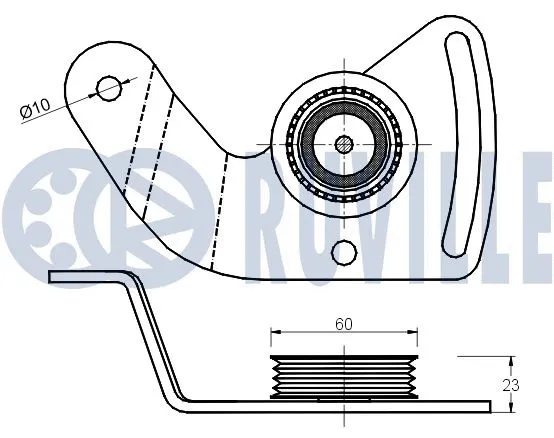 Belt Tensioner, V-ribbed belt