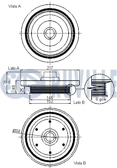 Belt Pulley, crankshaft