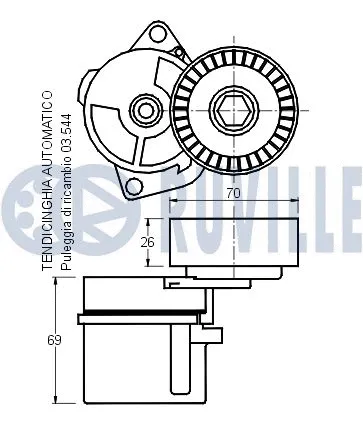 Belt Tensioner, V-ribbed belt