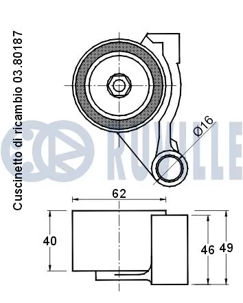 Tensioner Pulley, timing belt