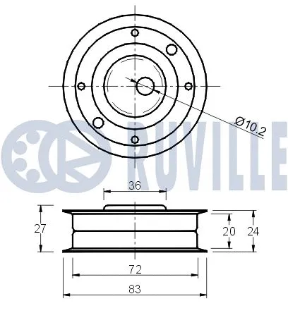 Tensioner Pulley, timing belt