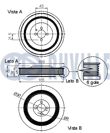 Belt Pulley, crankshaft