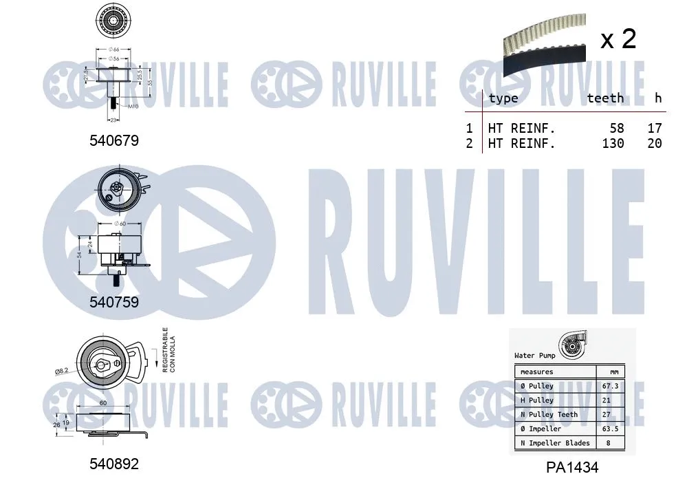 Water Pump & Timing Belt Kit