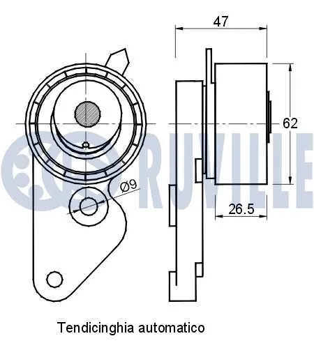 Tensioner Pulley, timing belt
