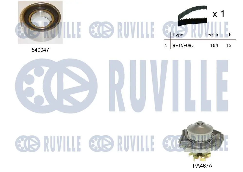 Water Pump & Timing Belt Kit (5500651)