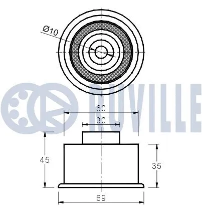 Deflection/Guide Pulley, timing belt