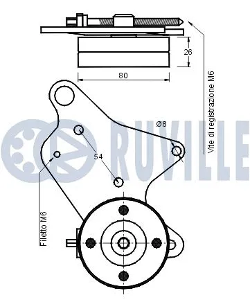 Belt Tensioner, V-ribbed belt