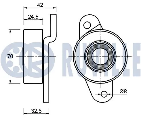 Belt Tensioner, V-ribbed belt