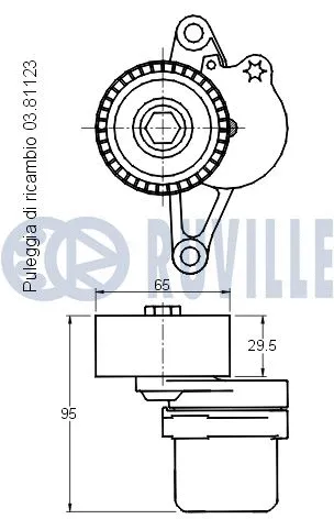 Belt Tensioner, V-ribbed belt
