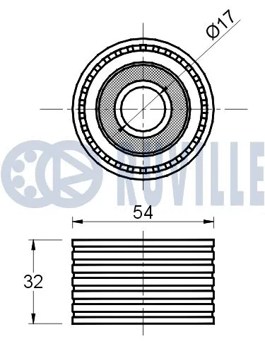 Deflection/Guide Pulley, timing belt
