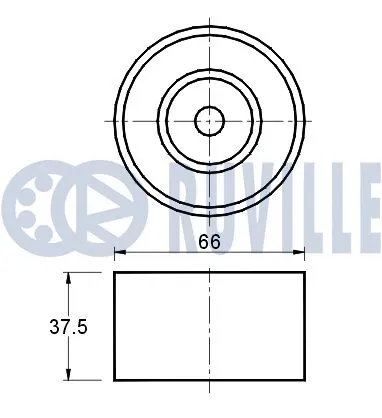 Deflection/Guide Pulley, timing belt