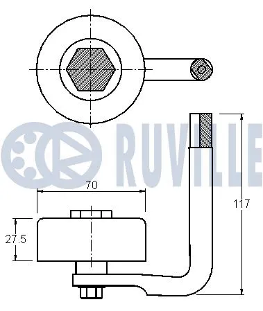 Belt Tensioner, V-ribbed belt