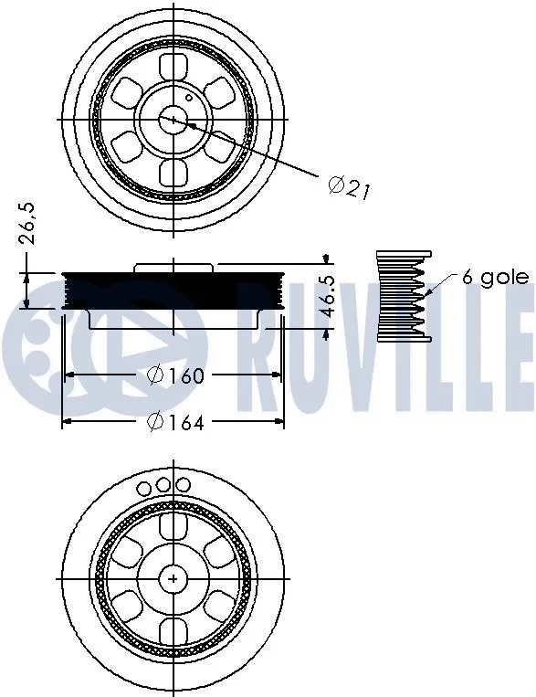 Belt Pulley, crankshaft