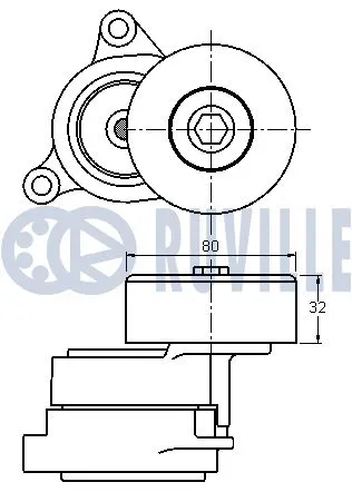 Belt Tensioner, V-ribbed belt