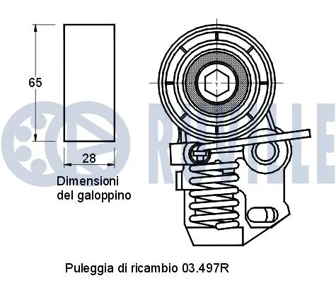 Tensioner Pulley, timing belt