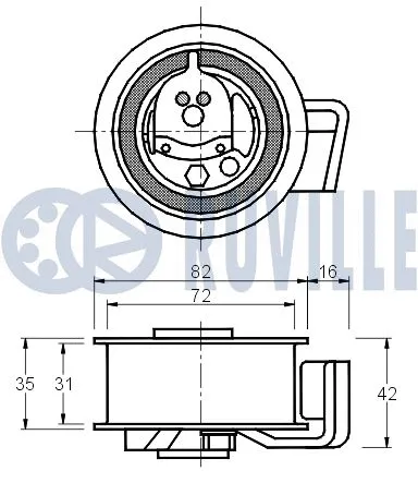 Tensioner Pulley, timing belt