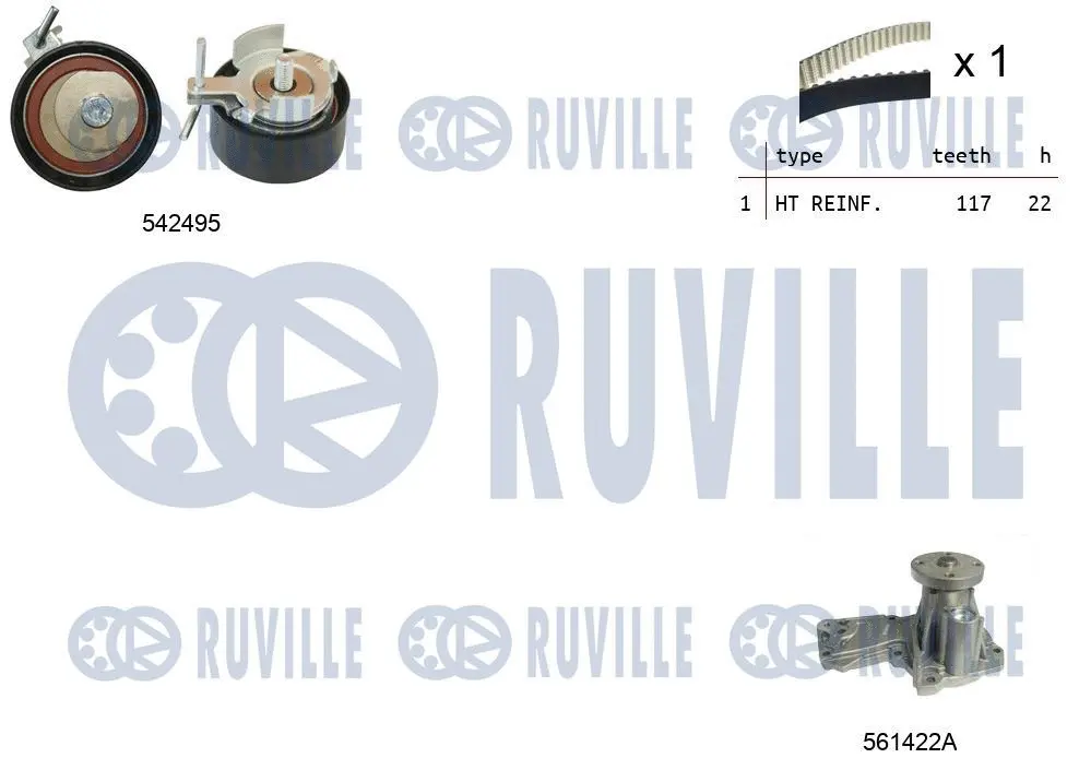 Water Pump & Timing Belt Kit (5503741)