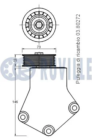 Belt Tensioner, V-ribbed belt