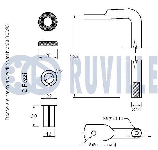 Belt Tensioner, V-ribbed belt