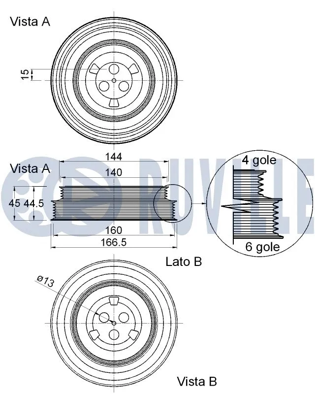 Belt Pulley, crankshaft
