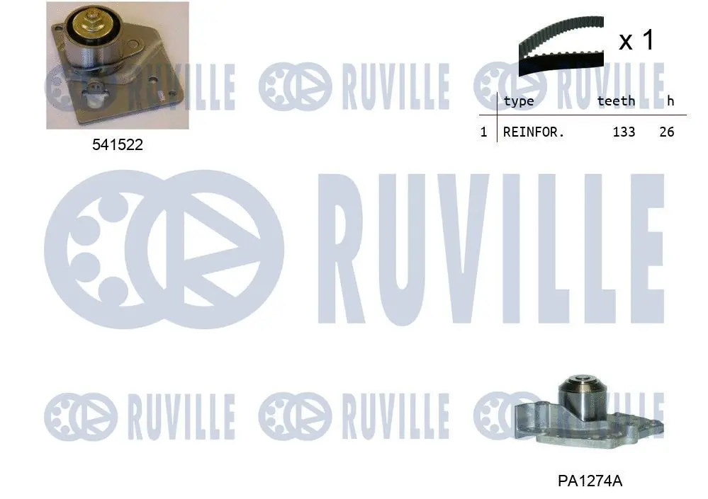 Water Pump & Timing Belt Kit (5501281)