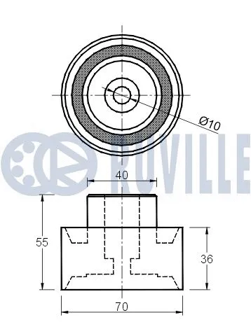 Deflection/Guide Pulley, timing belt